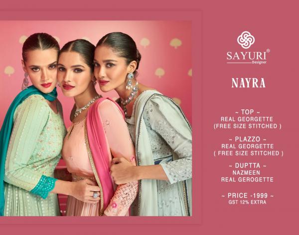 Sayuri Nayra Designer Wear Georgette Exclusive Salwar Kameez